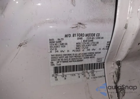 2023 Ford Maverick Xlt from USA, damaged, VIN 3FTTW8E36PRA59898